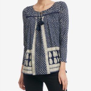 Lucky Tassel Print Top